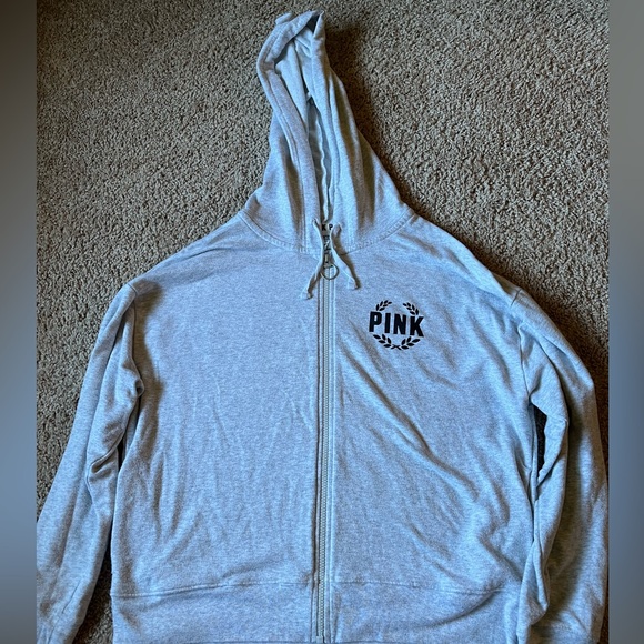 Pink Zip Up Sweatshirt S - Picture 1 of 3